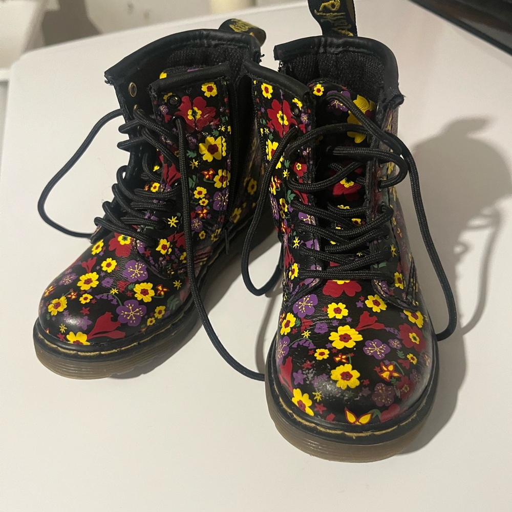 Dr. Martens Floral Toddler Boots